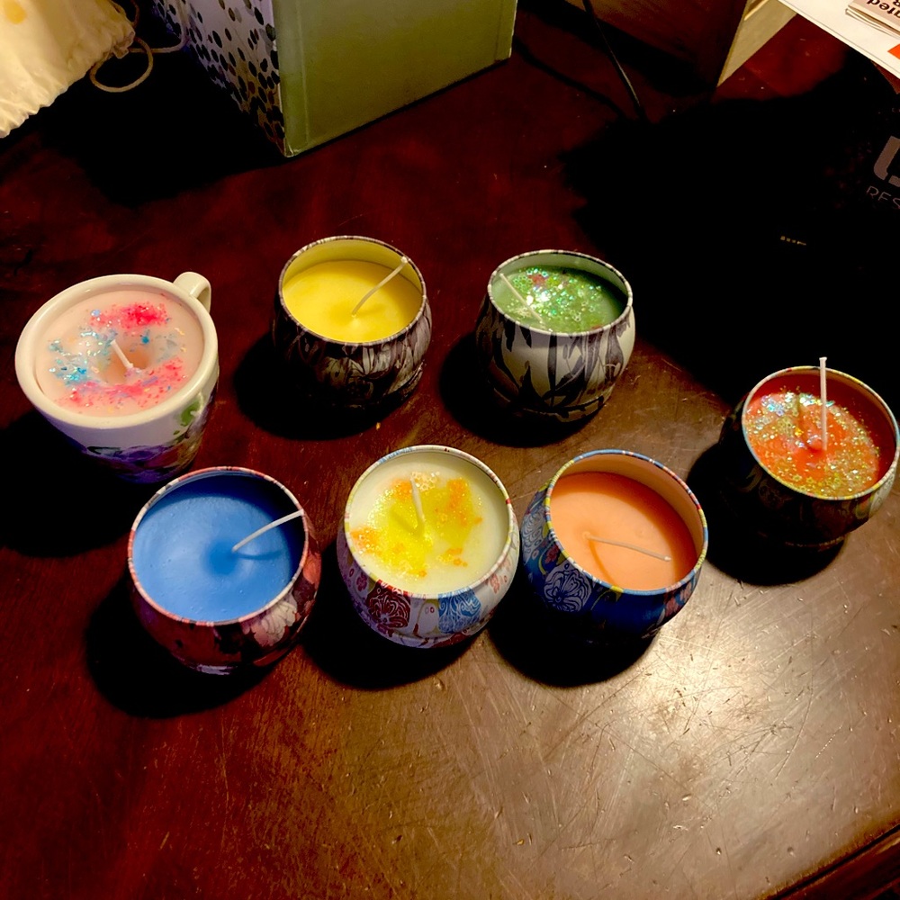 Homemade candles